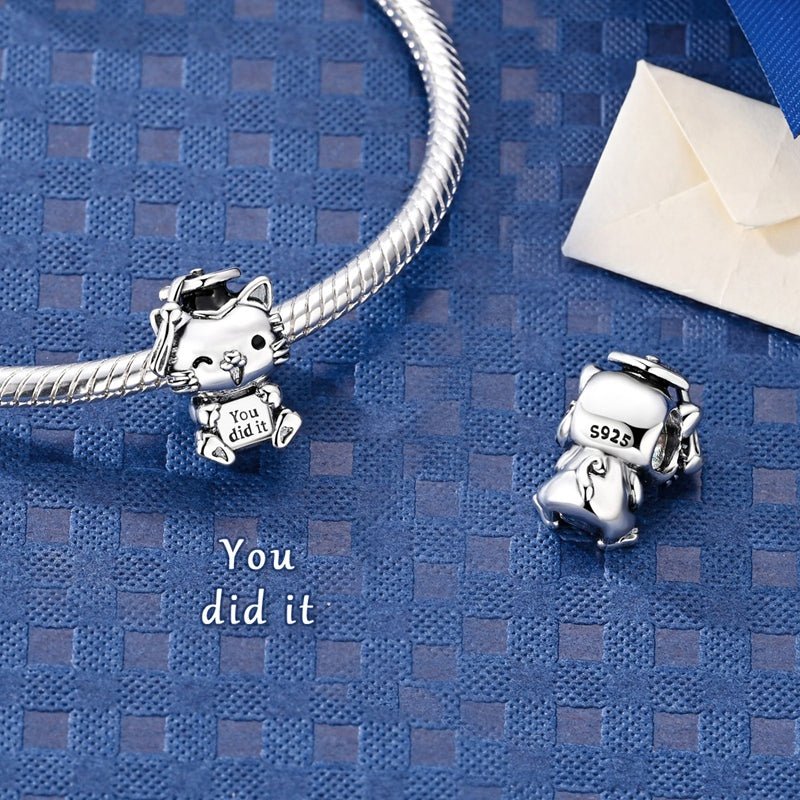 Pangama Jewelry Graduation Cat “You Did It” Charm