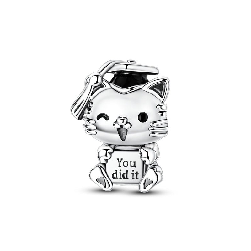 Pangama Jewelry Graduation Cat “You Did It” Charm