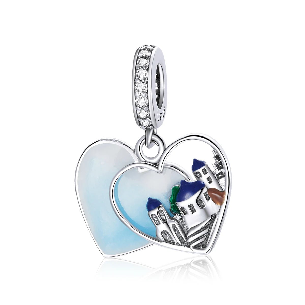 Pangama Jewelry Greece Santorini Heart Dangle Charm
