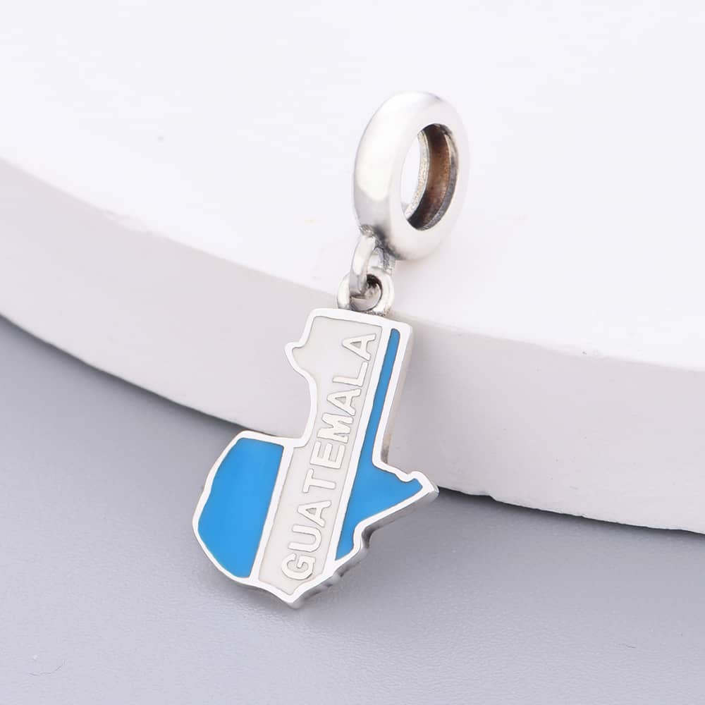 Pangama Jewelry Guatemala Map Dangle Charm