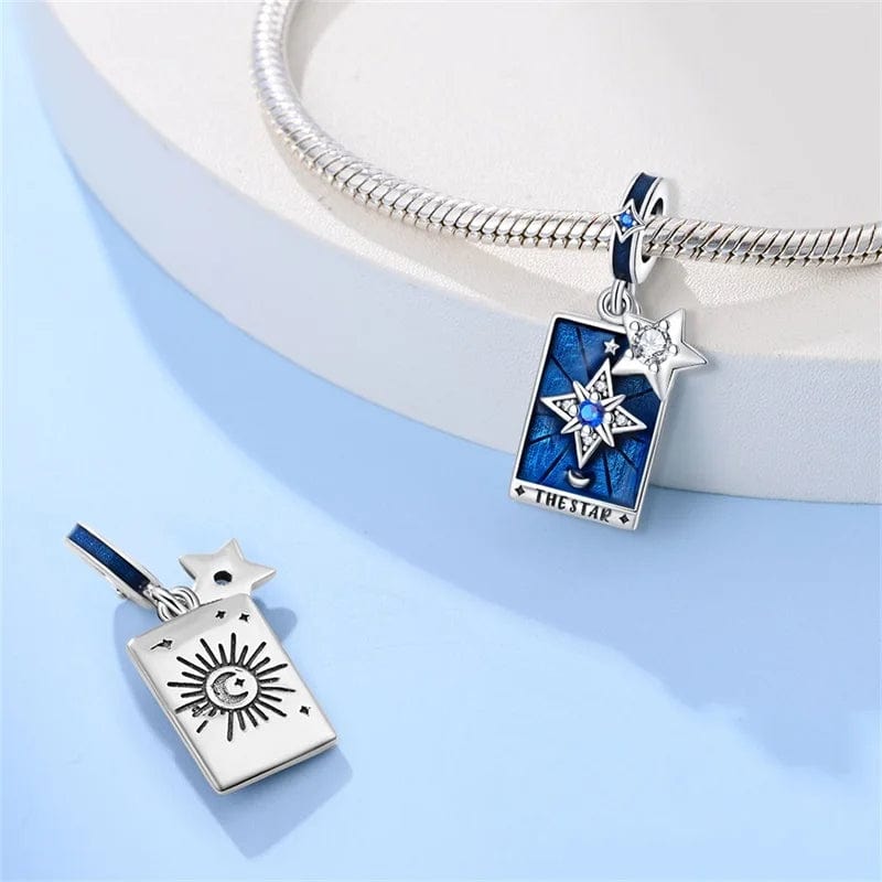 Pangama Jewelry Guiding Star Tarot Card Dangle Charm