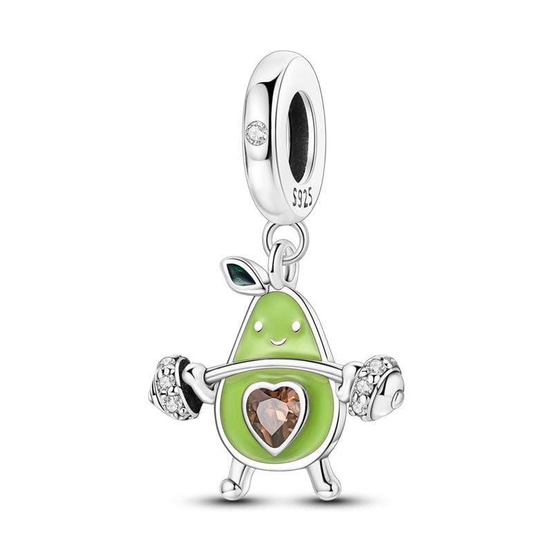 Pangama Jewelry Gym Lifting Avocado Charm
