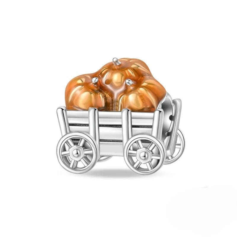 Pangama Jewelry Halloween Wagon Full of Pumpkins Charm