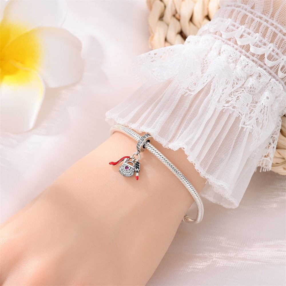 Pangama Jewelry Handbag, Lipstick & High Heel Glam Dangle Charm