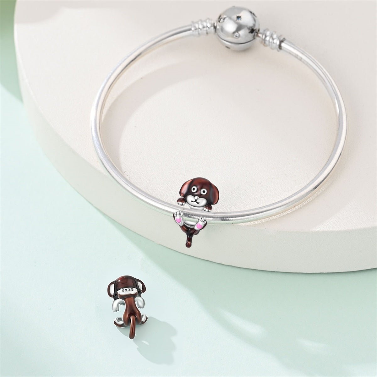 Pangama Jewelry Hanging Brown Dog Charm