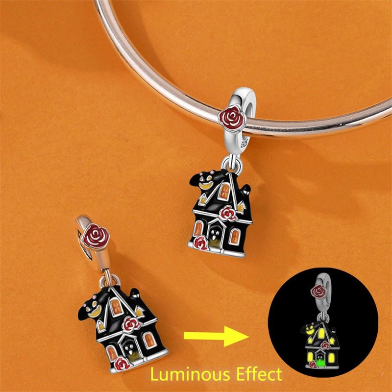 Pangama Jewelry Haunted House Glow - in - the - Dark Dangle Charm