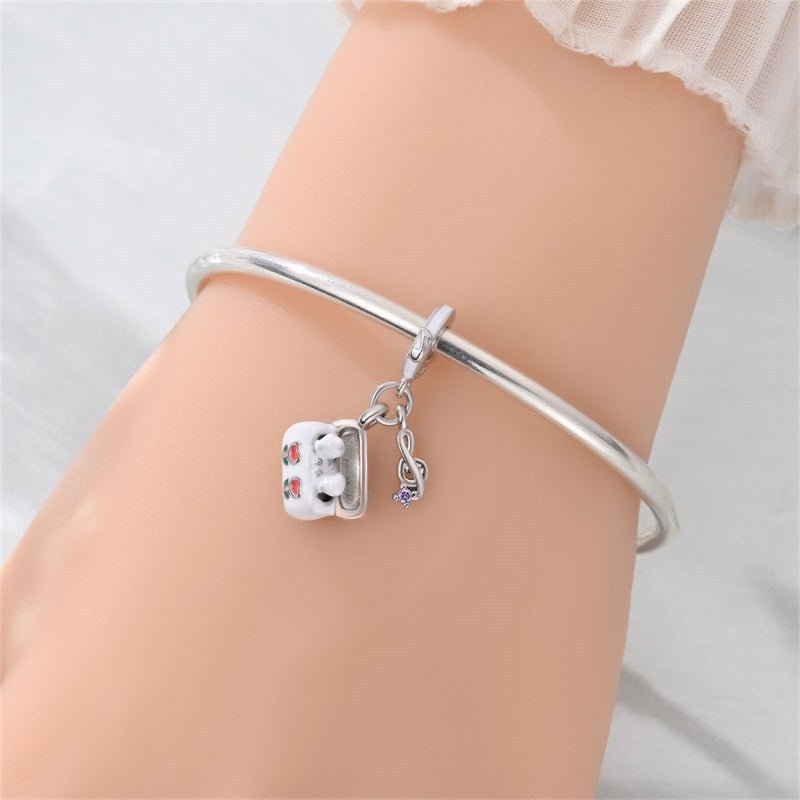 Pangama Jewelry Headphones with Music Note Dangle Charm