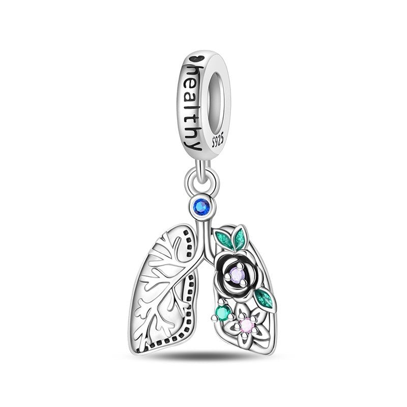 Pangama Jewelry Healthy Lungs Dangle Charm