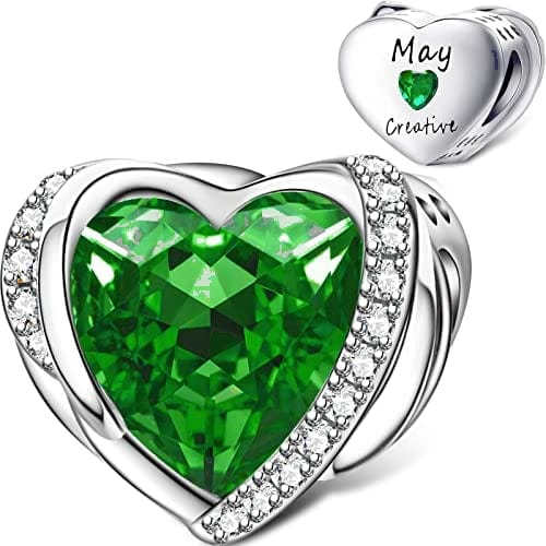 Pangama Jewelry Heart Birthstone Charms