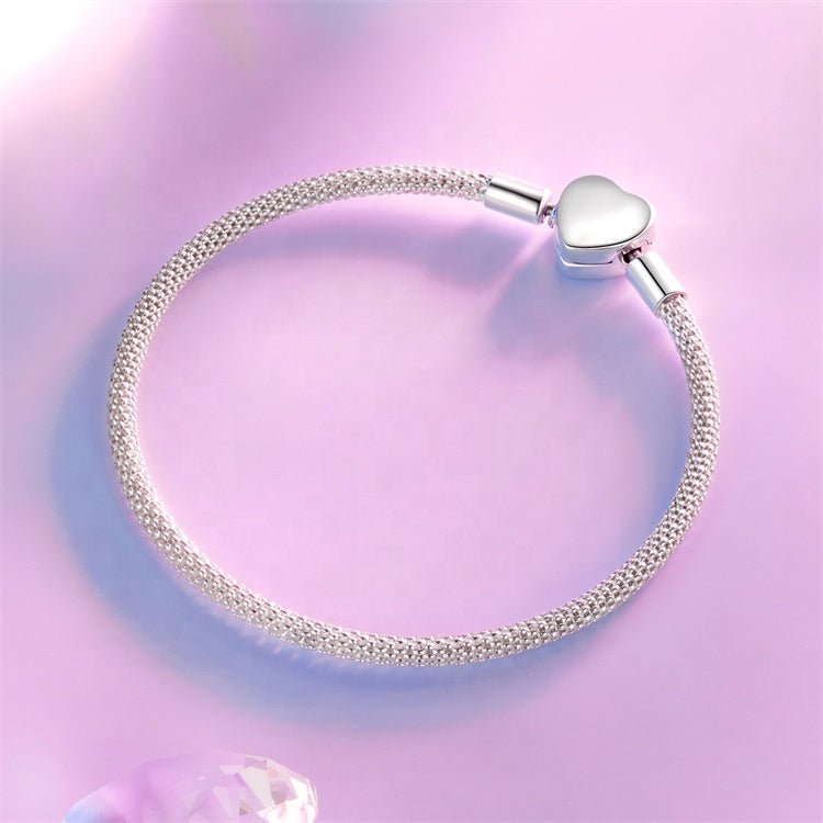 Pangama Jewelry Heart Clasp Charm Bracelet