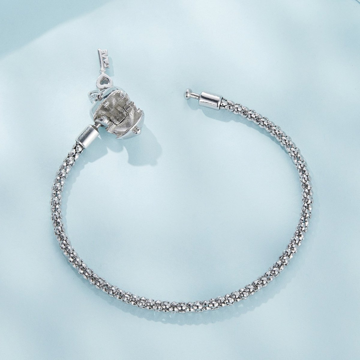 Pangama Jewelry Heart Lock & Key Charm Bracelet