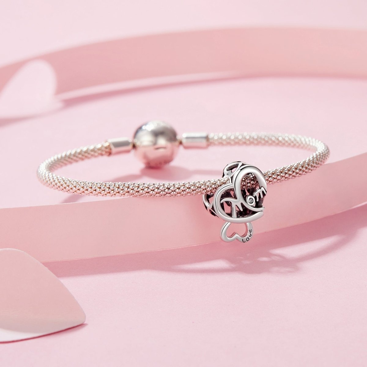 Pangama Jewelry Love You Mom Infinity Heart Charm