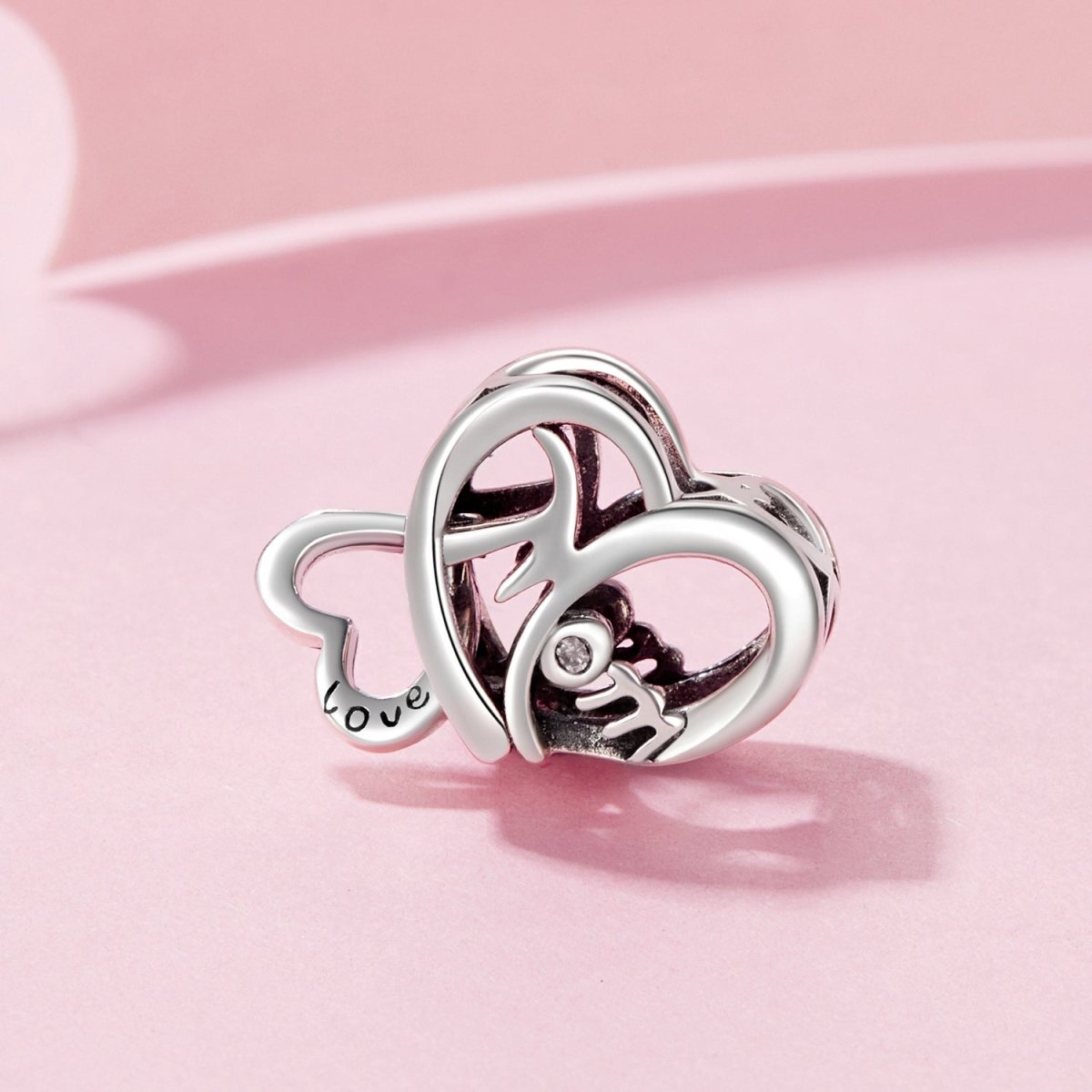 Pangama Jewelry Love You Mom Infinity Heart Charm