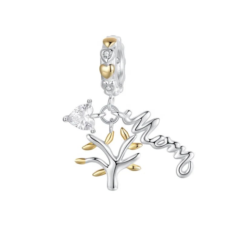 Pangama Jewelry Heartfelt Mom Tree of Life Dangle Charm
