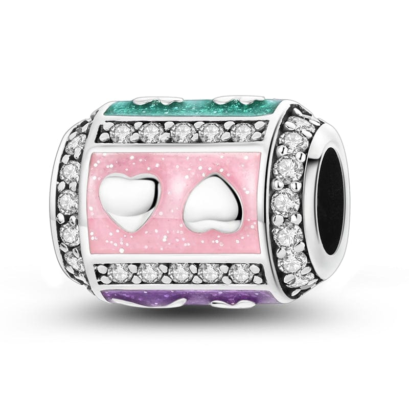 Pangama Jewelry Hearts & Sparkle Colorful Band Charm