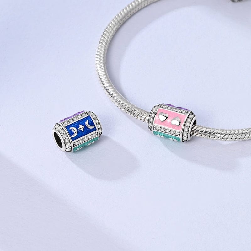 Pangama Jewelry Hearts & Sparkle Colorful Band Charm
