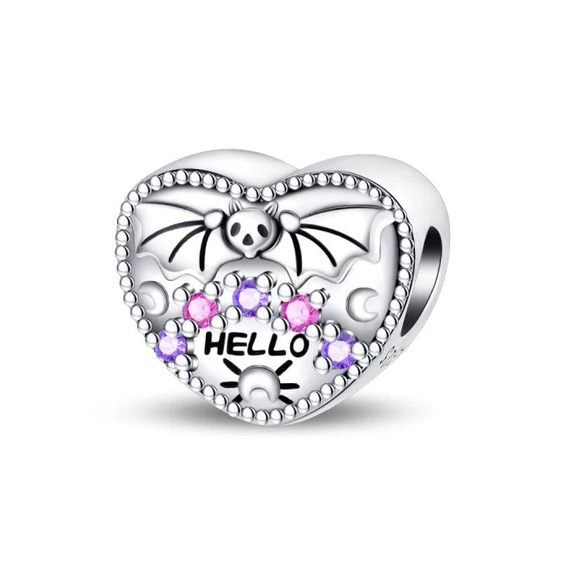 Pangama Jewelry Hello Halloween Heart Charm