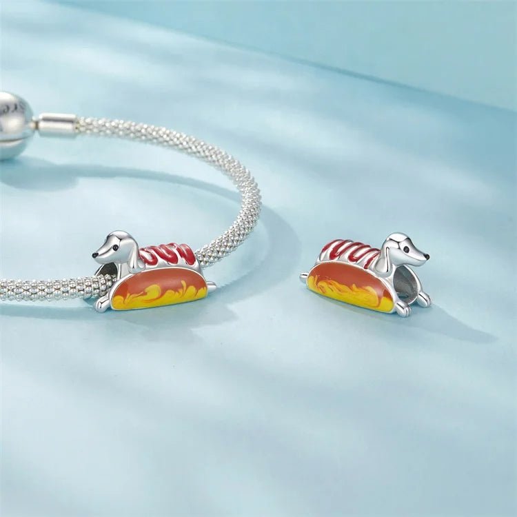 Pangama Jewelry Hot Dog Dachshund Charm