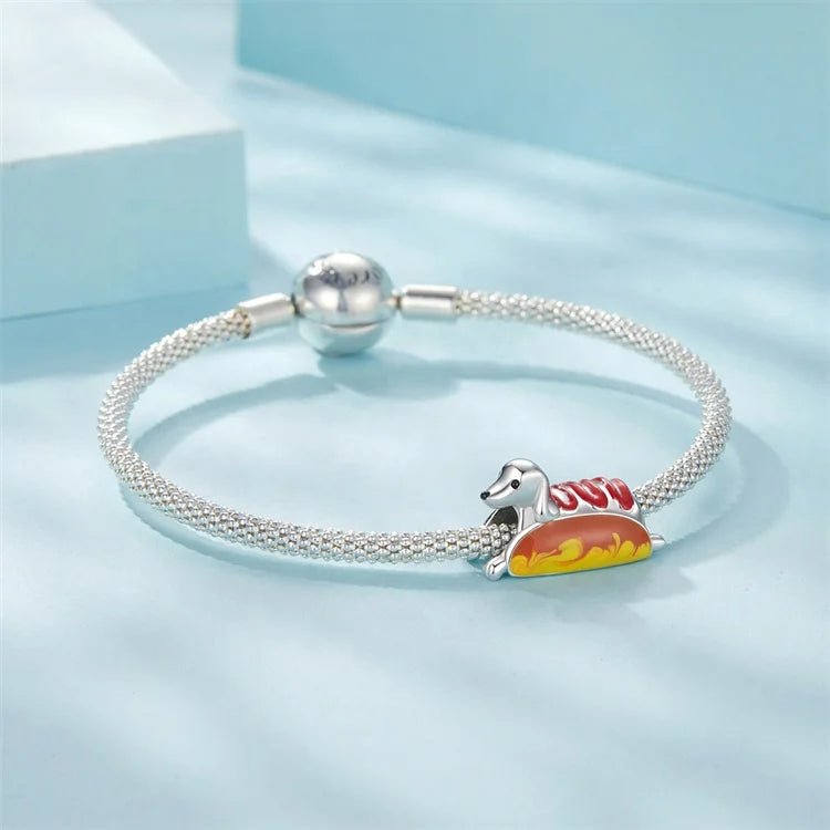 Pangama Jewelry Hot Dog Dachshund Charm