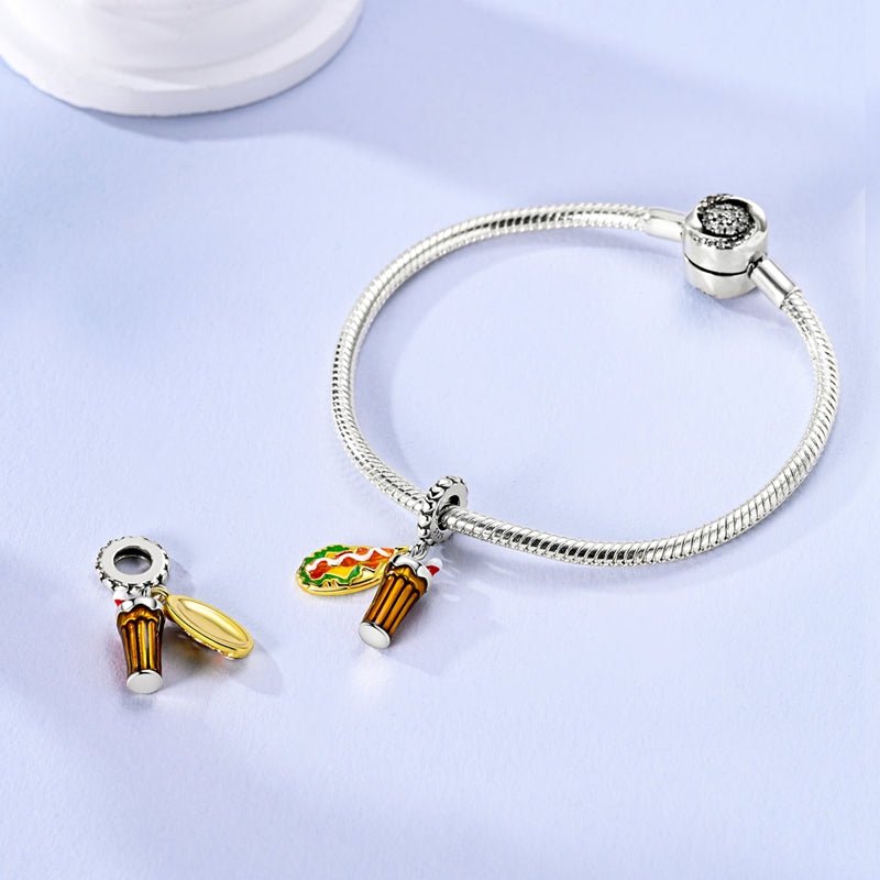 Pangama Jewelry Hot Dog & Soda Dangle Charm