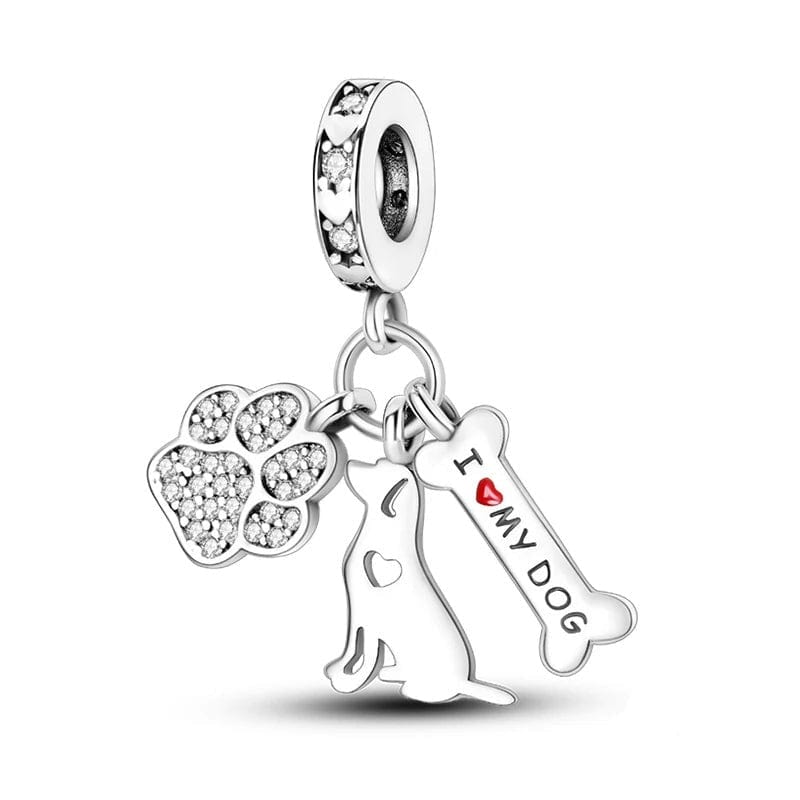 Pangama Jewelry I Love my Dog Charm