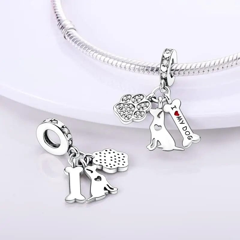 Pangama Jewelry I Love my Dog Charm