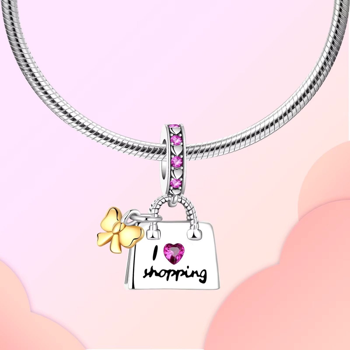 Pangama Jewelry I Love Shopping Dangle Charm