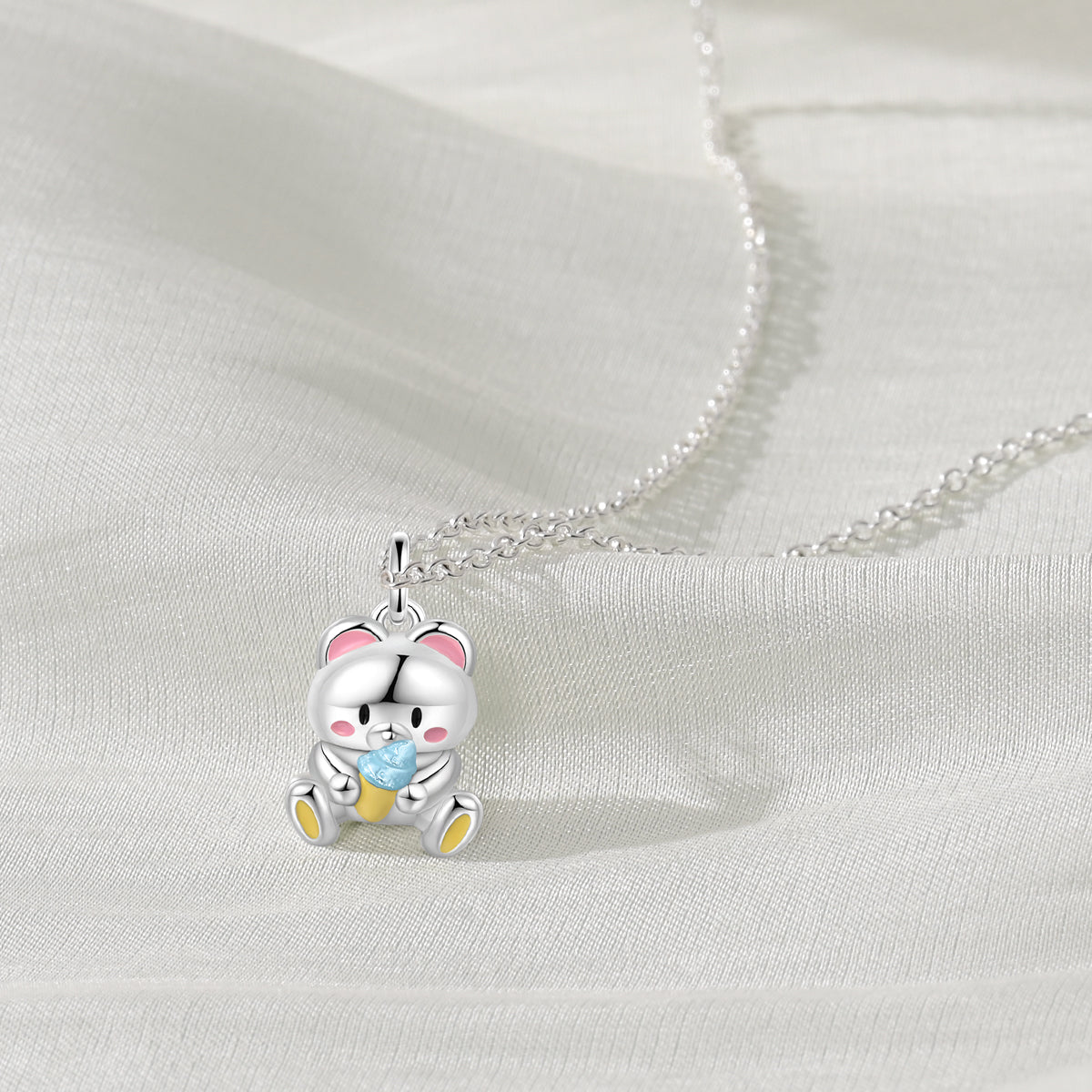 Pangama Jewelry Ice Cream Bear Pendant Necklace