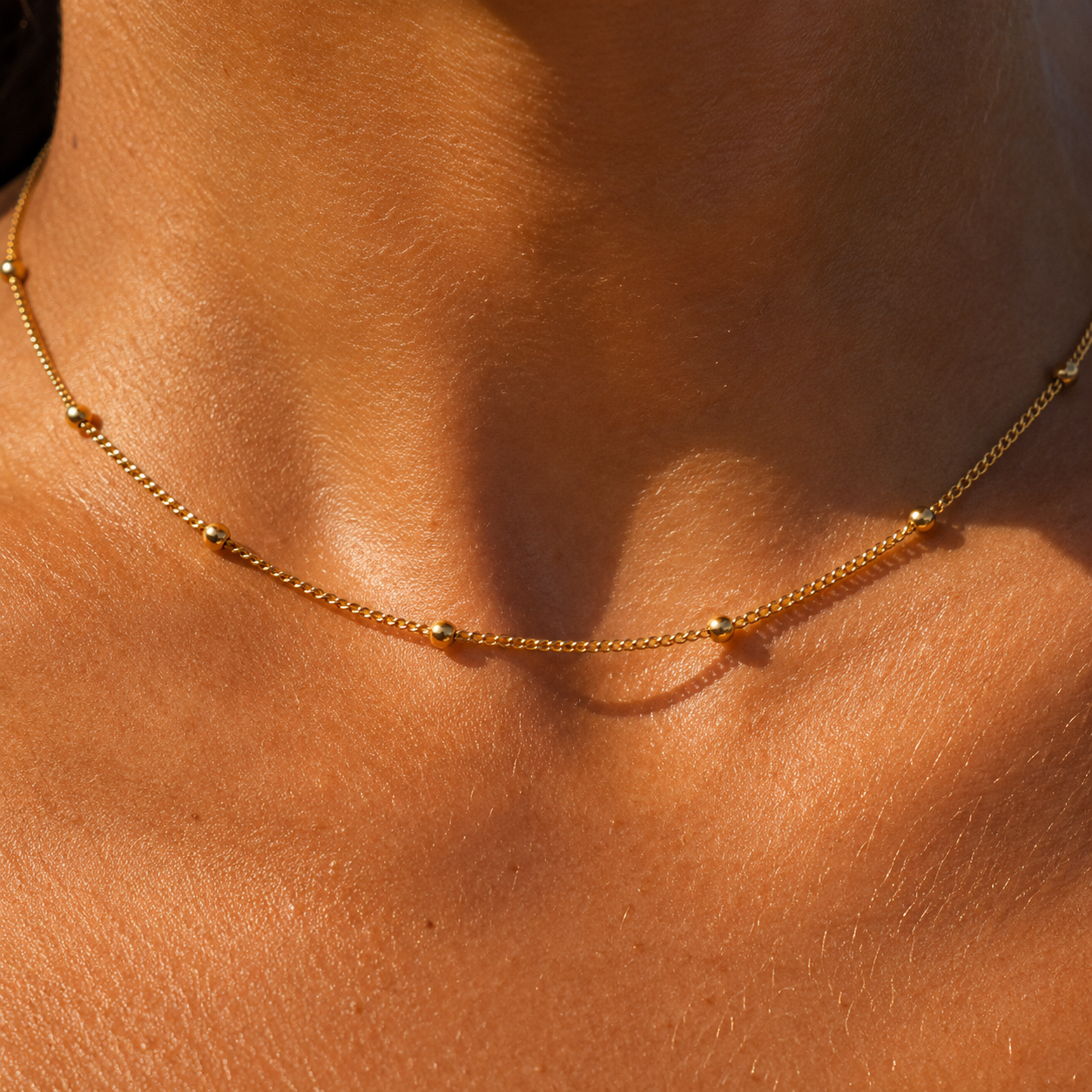 Luna Bead Chain Necklace