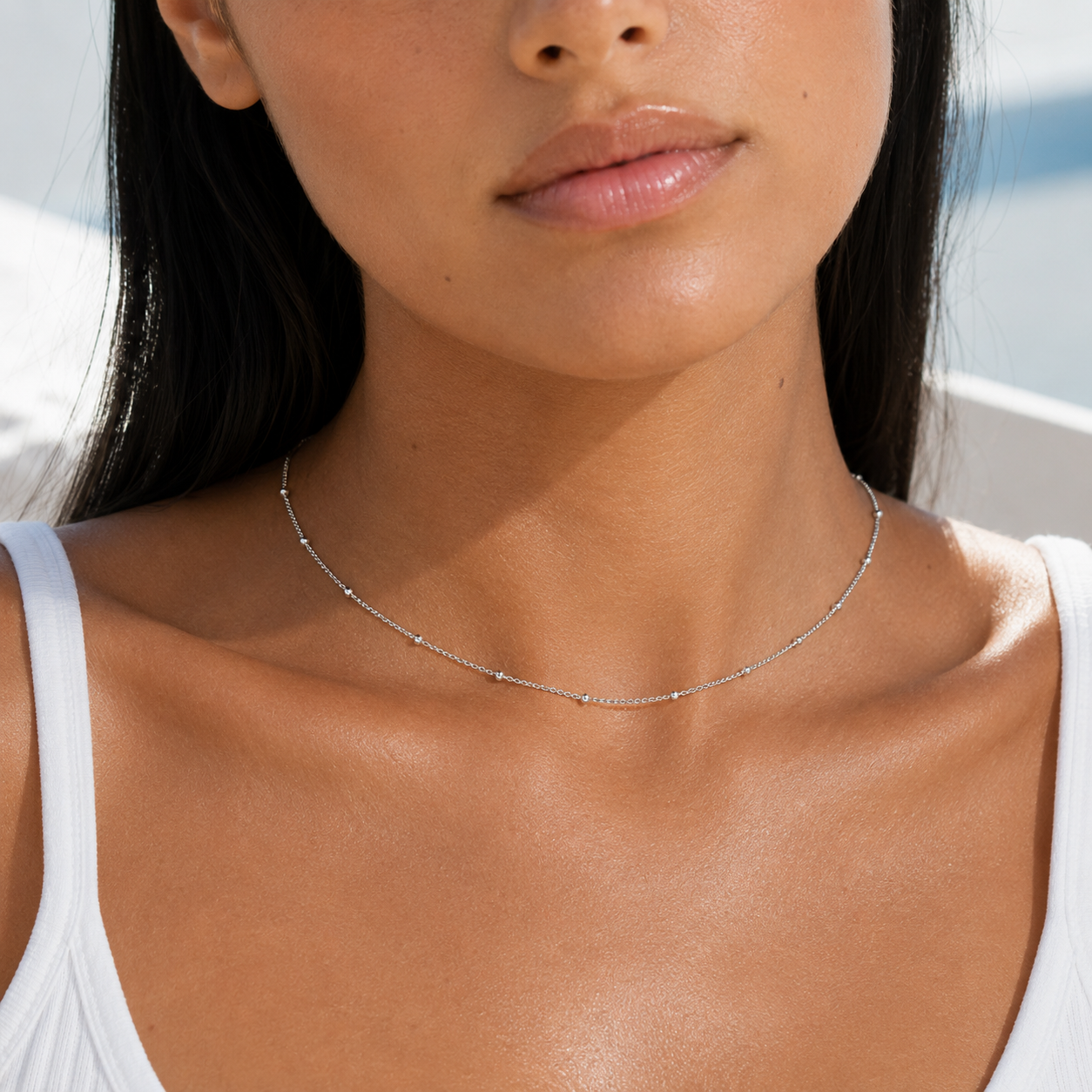 Luna Bead Chain Necklace