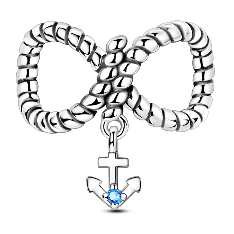 Pangama Jewelry Infinity Knot with Anchor Charm