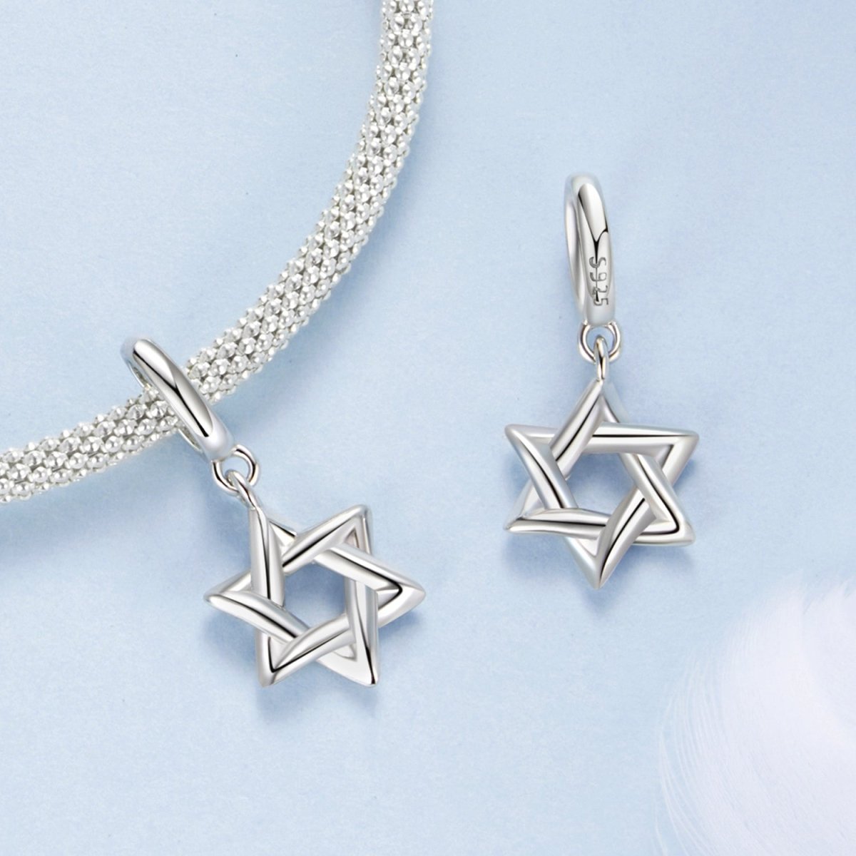 Pangama Jewelry Interwoven Star Dangle Charm