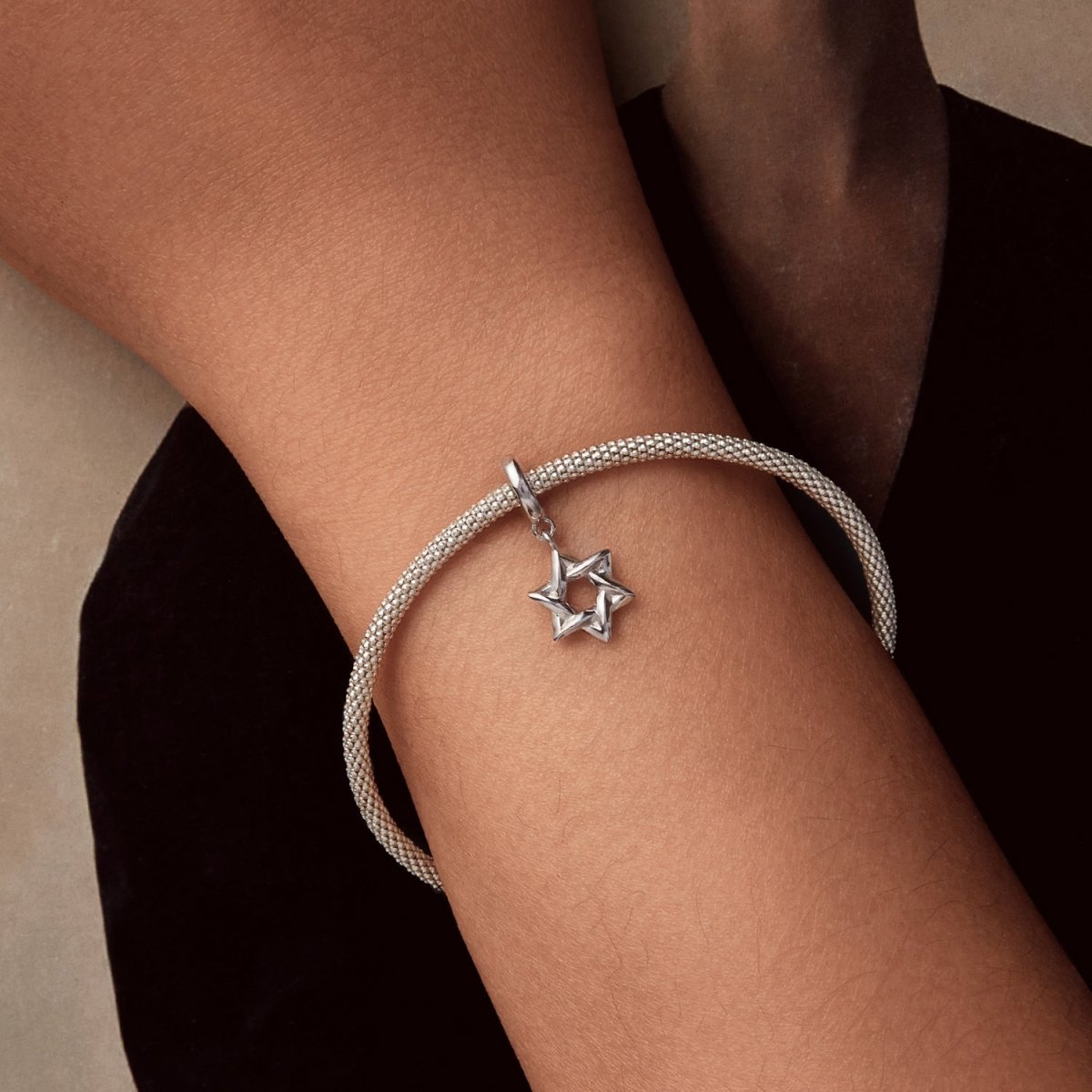 Pangama Jewelry Interwoven Star Dangle Charm