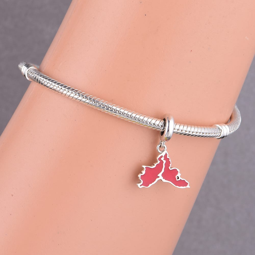 Pangama Jewelry Istanbul Map Dangle Charm