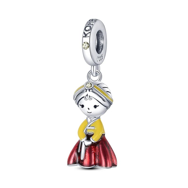 Pangama Jewelry Korean Hanbok Doll Dangle Charm