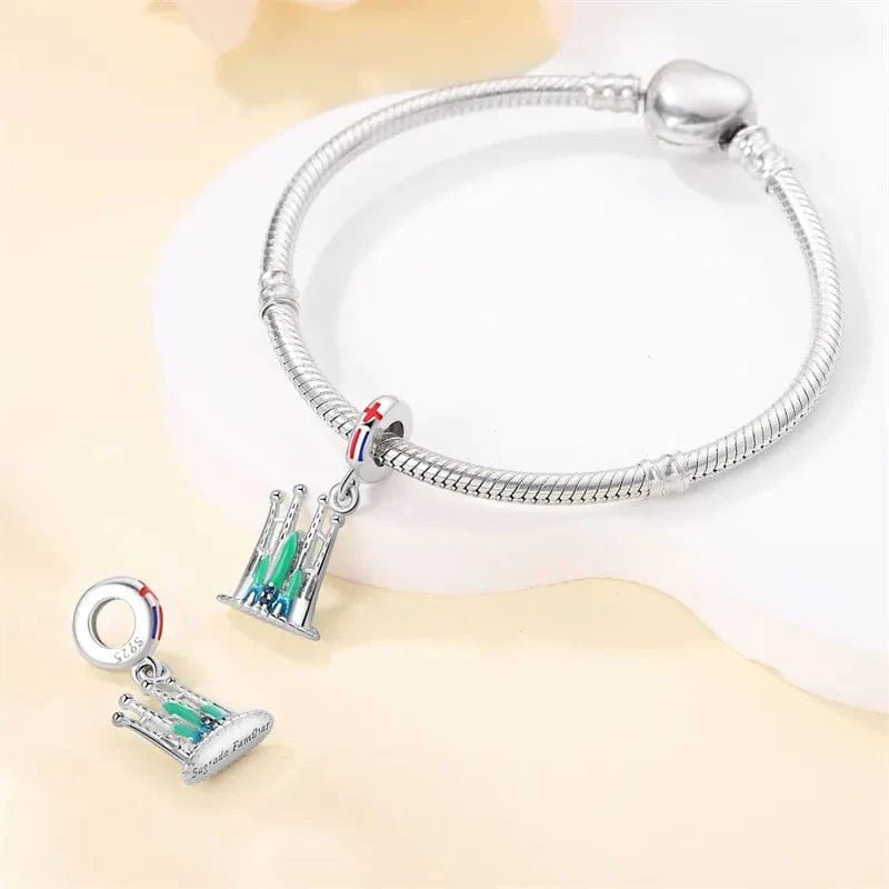 Pangama Jewelry La Sagrada Familia Cathedral Barcelona Luminous Dangle Charm