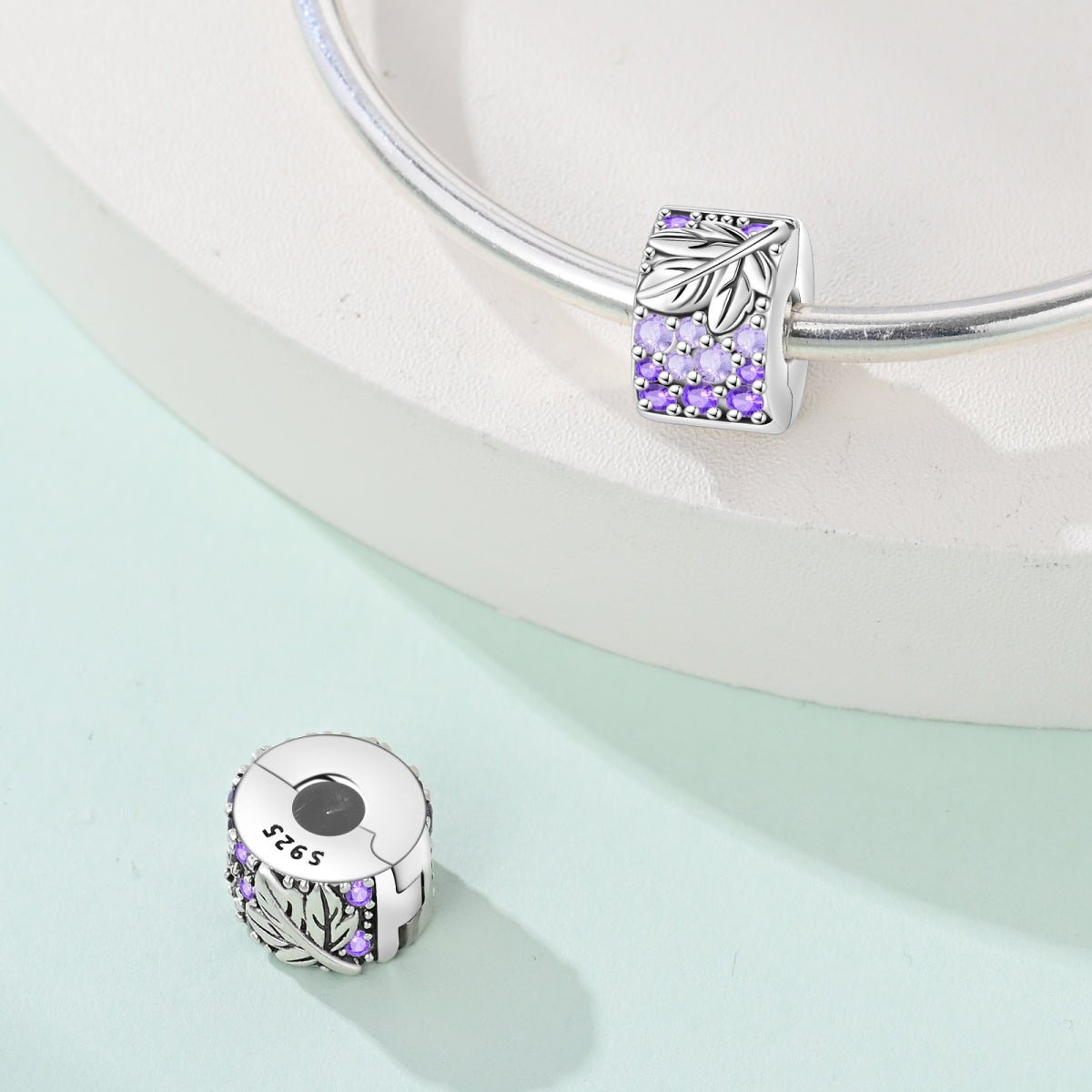 Pangama Jewelry Lavender Leaf Clip Charm