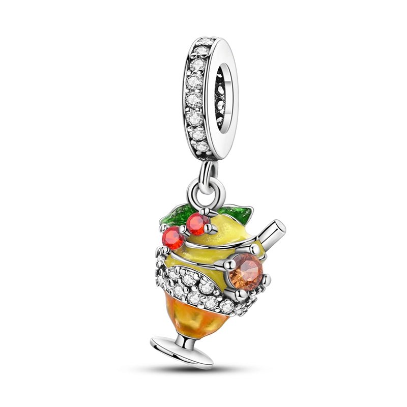 Pangama Jewelry Lemonade Cocktail Dangle Charm
