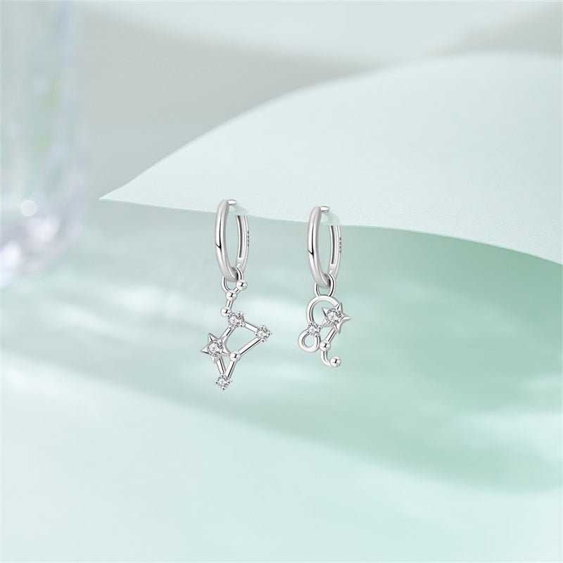 Pangama Jewelry Leo Constellation Zodiac Hoop Earrings