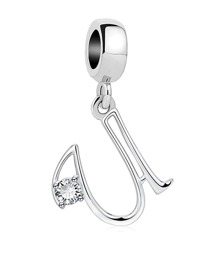 Pangama Jewelry Elegant Crystal Letter A~Z Alphabet Charm