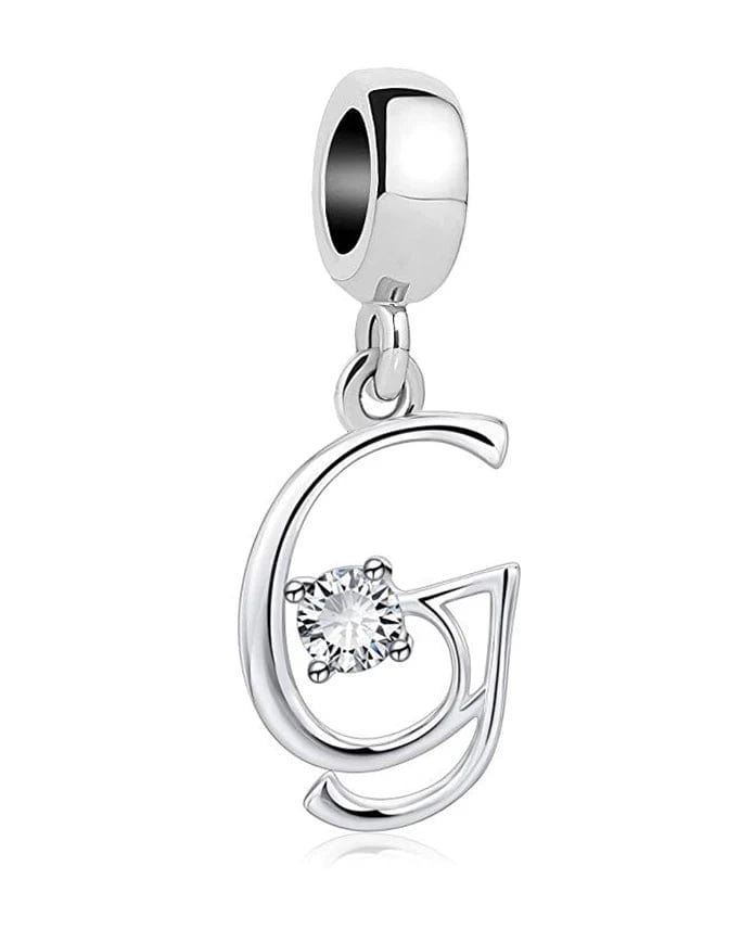 Pangama Jewelry Elegant Crystal Letter A~Z Alphabet Charm