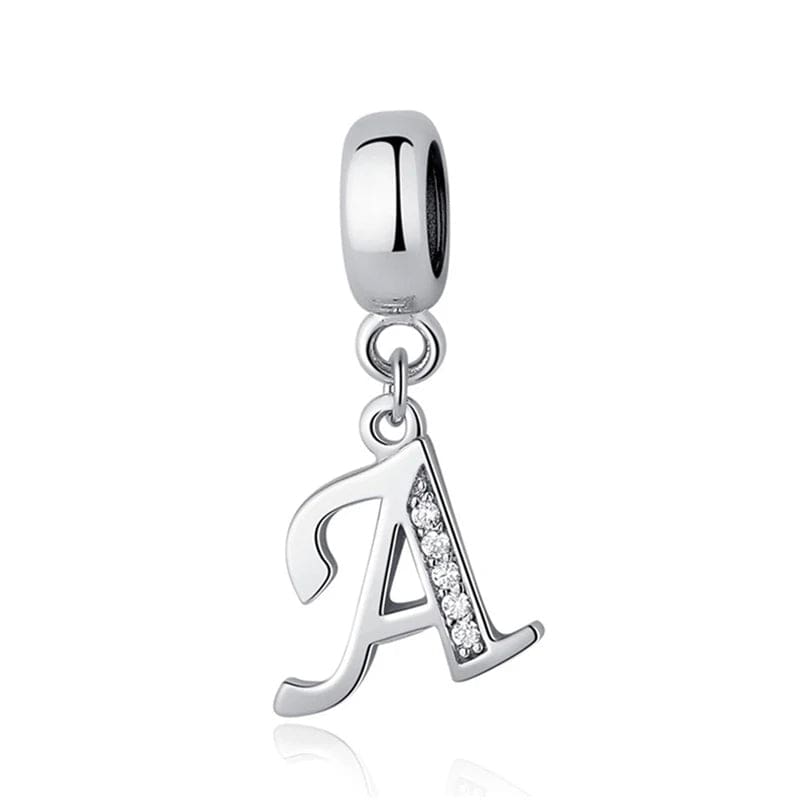 Pangama Jewelry Elegant Cursive Letter A~Z Alphabet Charm