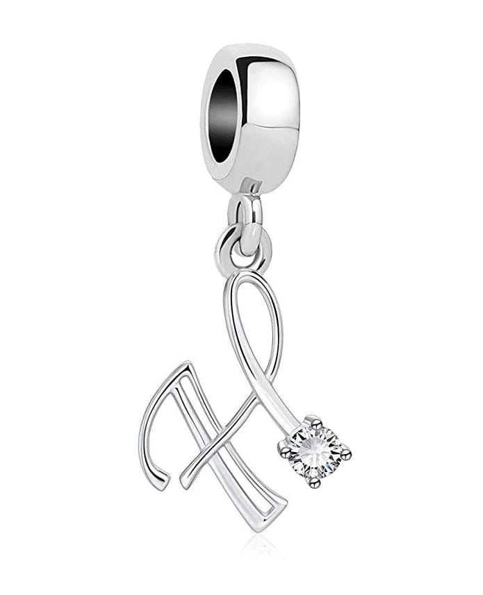 Pangama Jewelry Elegant Crystal Letter A~Z Alphabet Charm