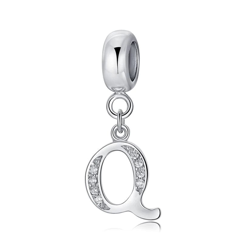Pangama Jewelry Elegant Cursive Letter A~Z Alphabet Charm