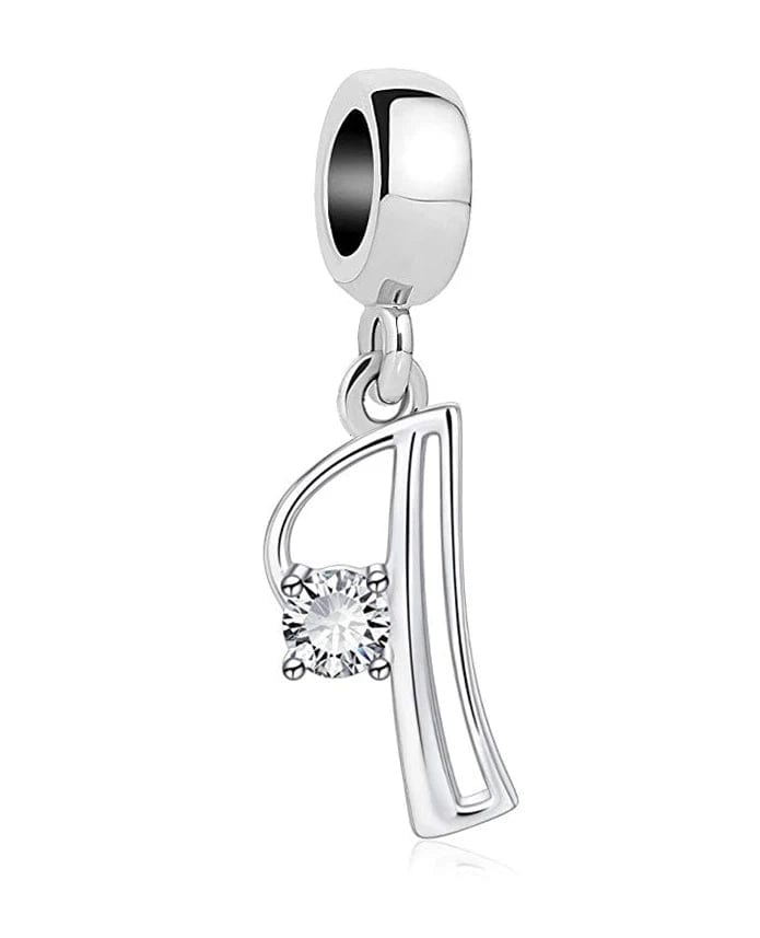 Pangama Jewelry Elegant Crystal Letter A~Z Alphabet Charm