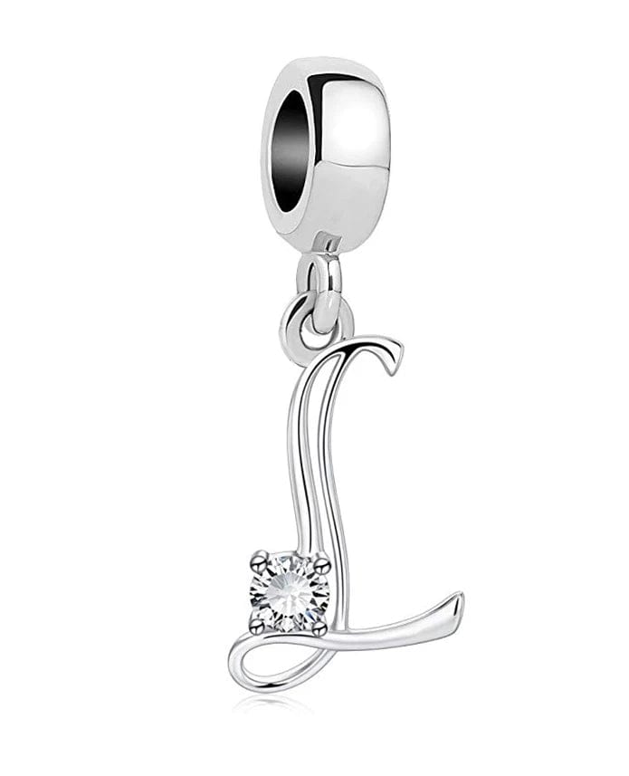 Pangama Jewelry Elegant Crystal Letter A~Z Alphabet Charm