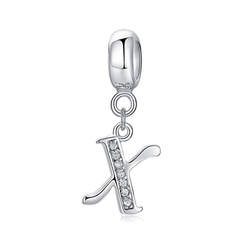 Pangama Jewelry Elegant Cursive Letter A~Z Alphabet Charm