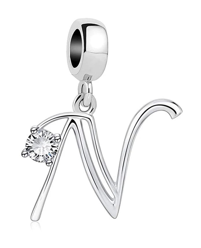 Pangama Jewelry Elegant Crystal Letter A~Z Alphabet Charm