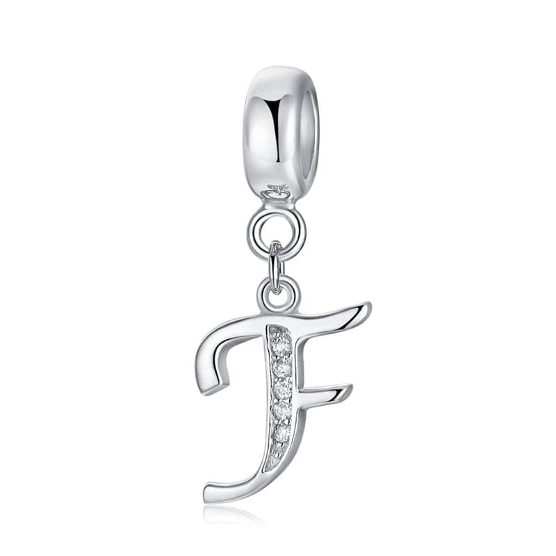 Pangama Jewelry Elegant Cursive Letter A~Z Alphabet Charm