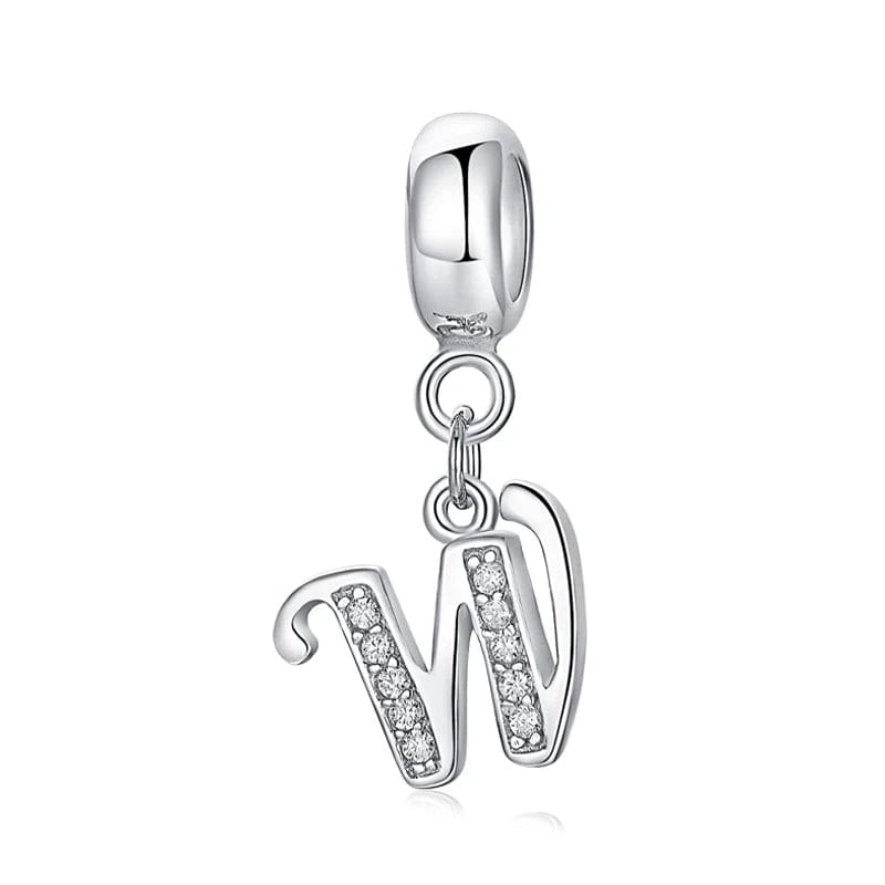 Pangama Jewelry Elegant Cursive Letter A~Z Alphabet Charm